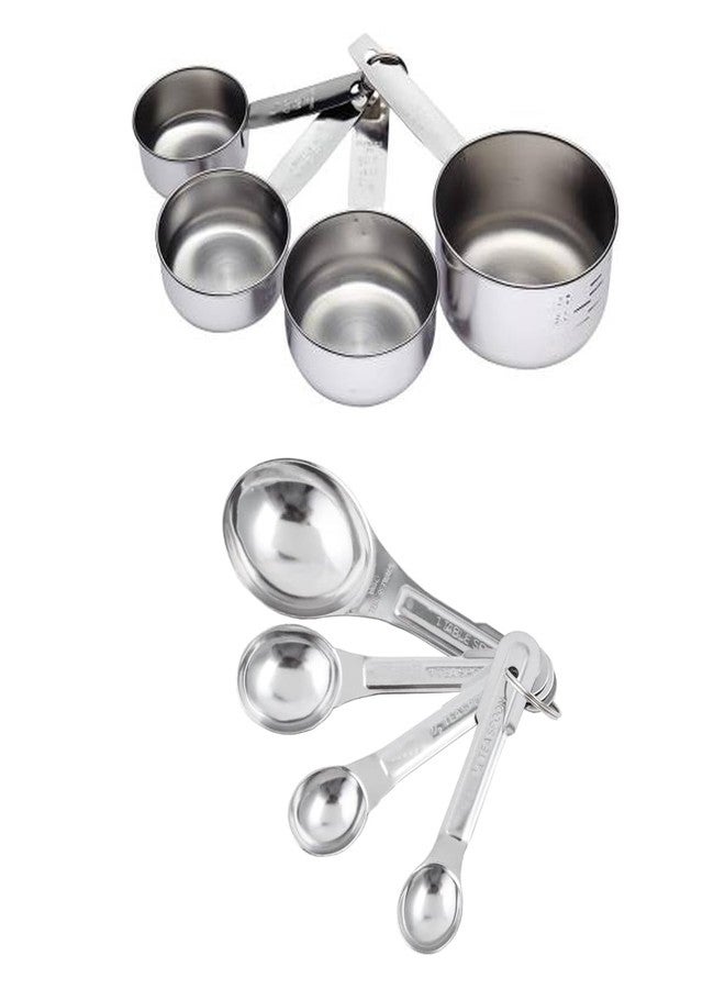 Oc9 Stainless Steel Measuring Cup and 4 Measuring Spoon for Kitchen Tool Set - Image 1